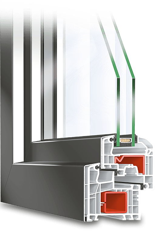 La fenêtre mixte en PVC-Aluminium TwinSet 5000S