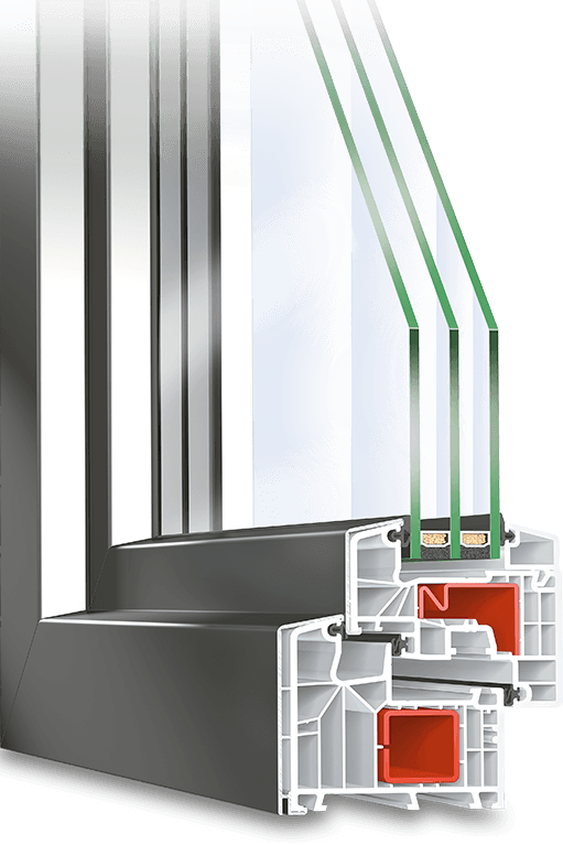La fenêtre mixte en PVC-Aluminium TwinSet 8000S