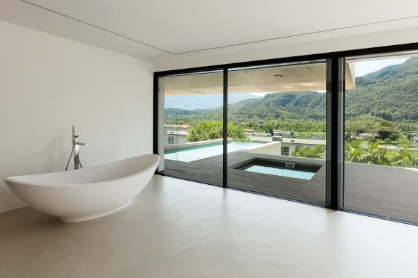 Baie vitrée PVC-aluminium