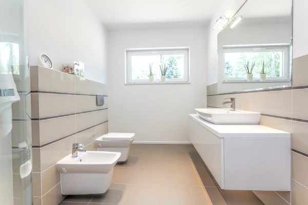 Fenêtre en PVC salle de bains