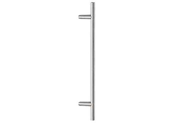 Poignée barre extérieure avec appui oblique en inox