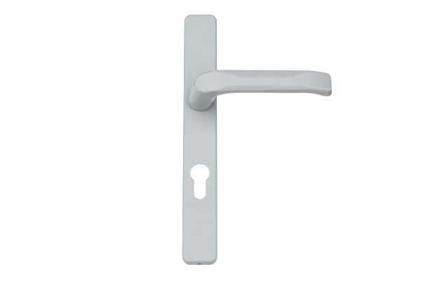Poignée intérieure longue plaque argent