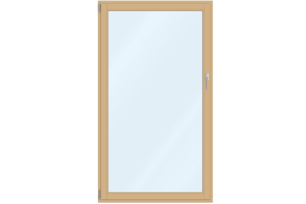 Portes-fenêtres bois beige