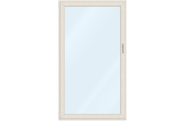  Portes-fenêtres PVC blanc crème imitation bois