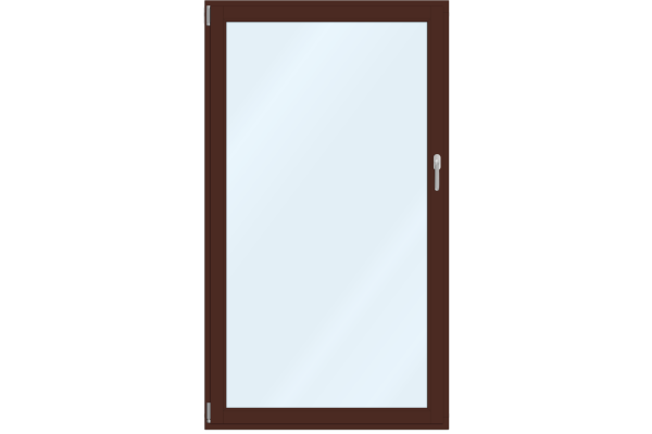 Portes-fenêtres bois brun acajou