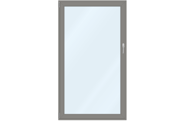 Portes-fenêtres aluminium alu-gris