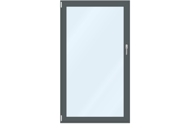  Portes-fenêtres PVC gris basalte