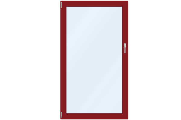 Portes-fenêtres aluminium rouge rubis