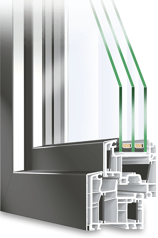 La fenêtre mixte en PVC-Aluminium TwinSet Energeto 5000