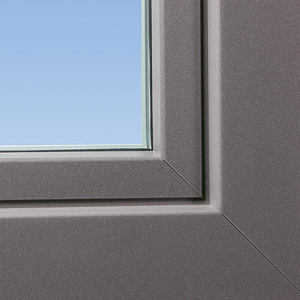 Fenêtre en PVC-alu grise TwinSet 8000S