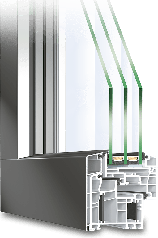 La fenêtre mixte en PVC-Aluminium TwinSet Energeto View